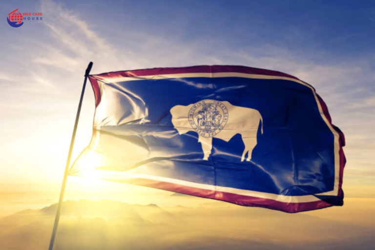 Web Care House offers business registration services in Wyoming, complete with a state map and professional assistance.